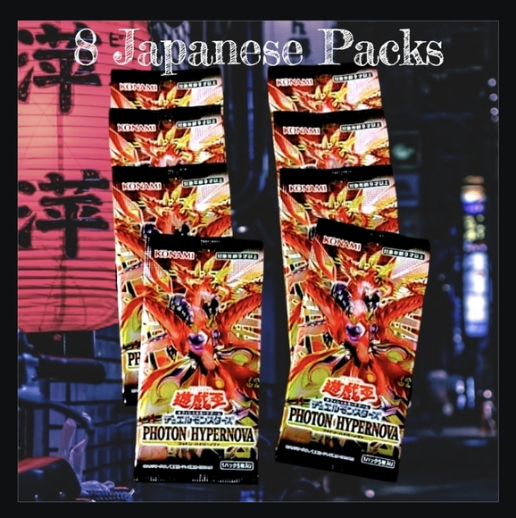 Other - NEW Photon Hypernova Japanese Yu-Gi-Oh Trading Card Packs--8 Count